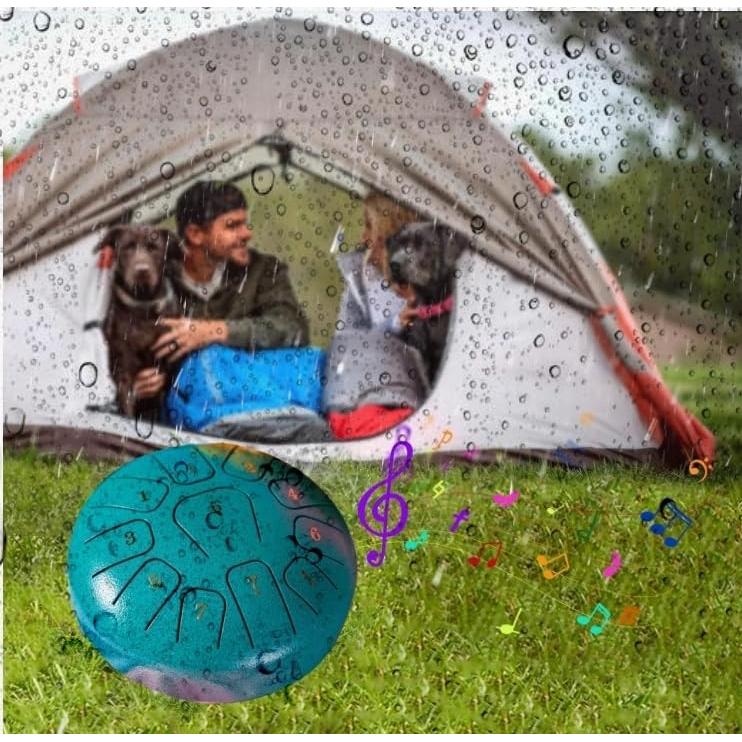 Tambor de Lengua de Acero Miwayer 15 cm 11 Notas Plata