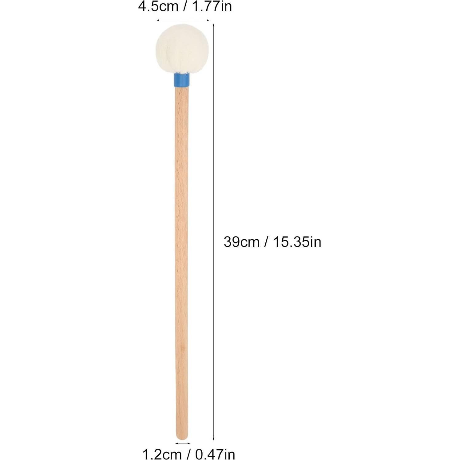 Baquetas de Tímpano Mallets WALFRONT 2 Pcs Fieltro Arce Azul