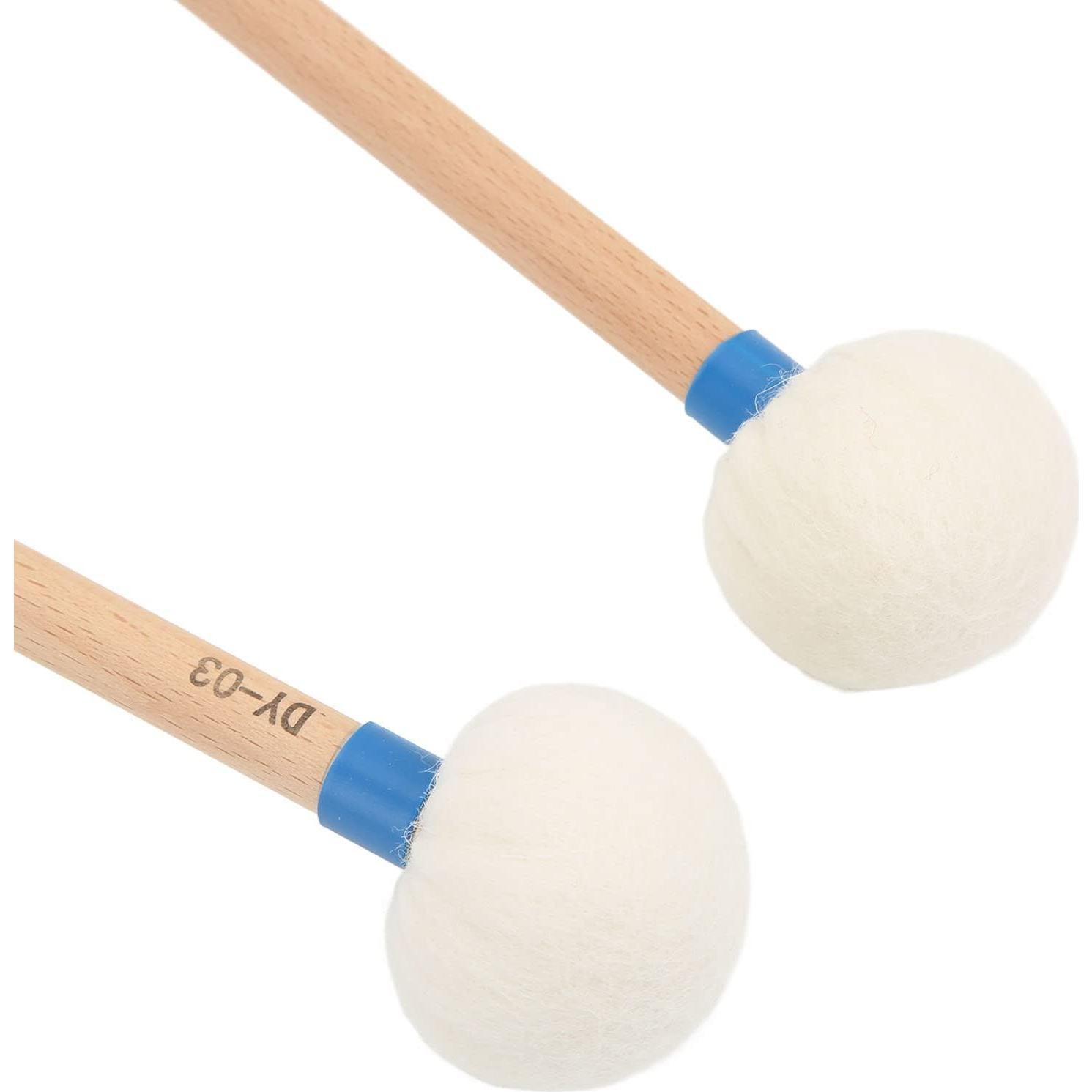 Baquetas de Tímpano Mallets WALFRONT 2 Pcs Fieltro Arce Azul