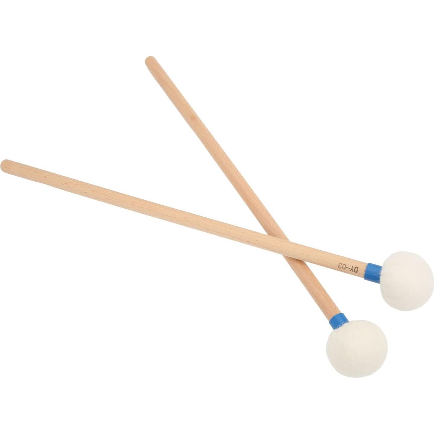 Baquetas de Tímpano Mallets WALFRONT 2 Pcs Fieltro Arce Azul
