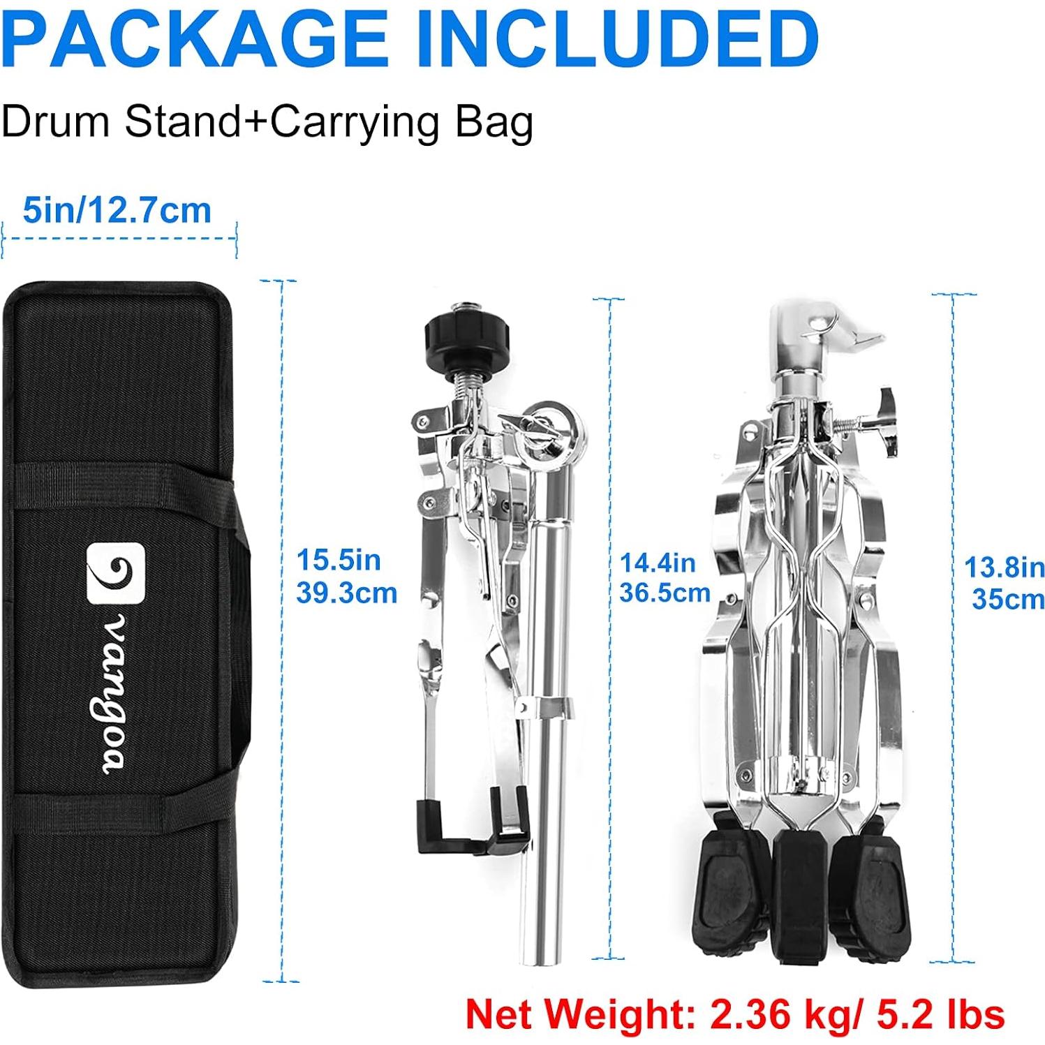 Soporte de Batería Snare Vangoa Ajustable Doble Refuerzo 10" a 14"