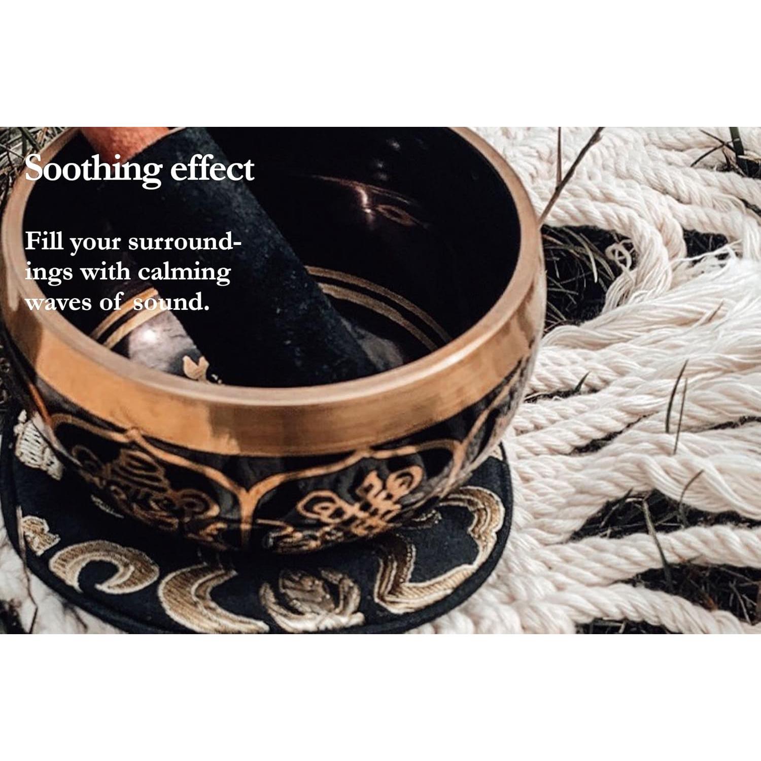 Tazón Cantante Ornamental Meinl 9.4 cm Negro con Accesorios