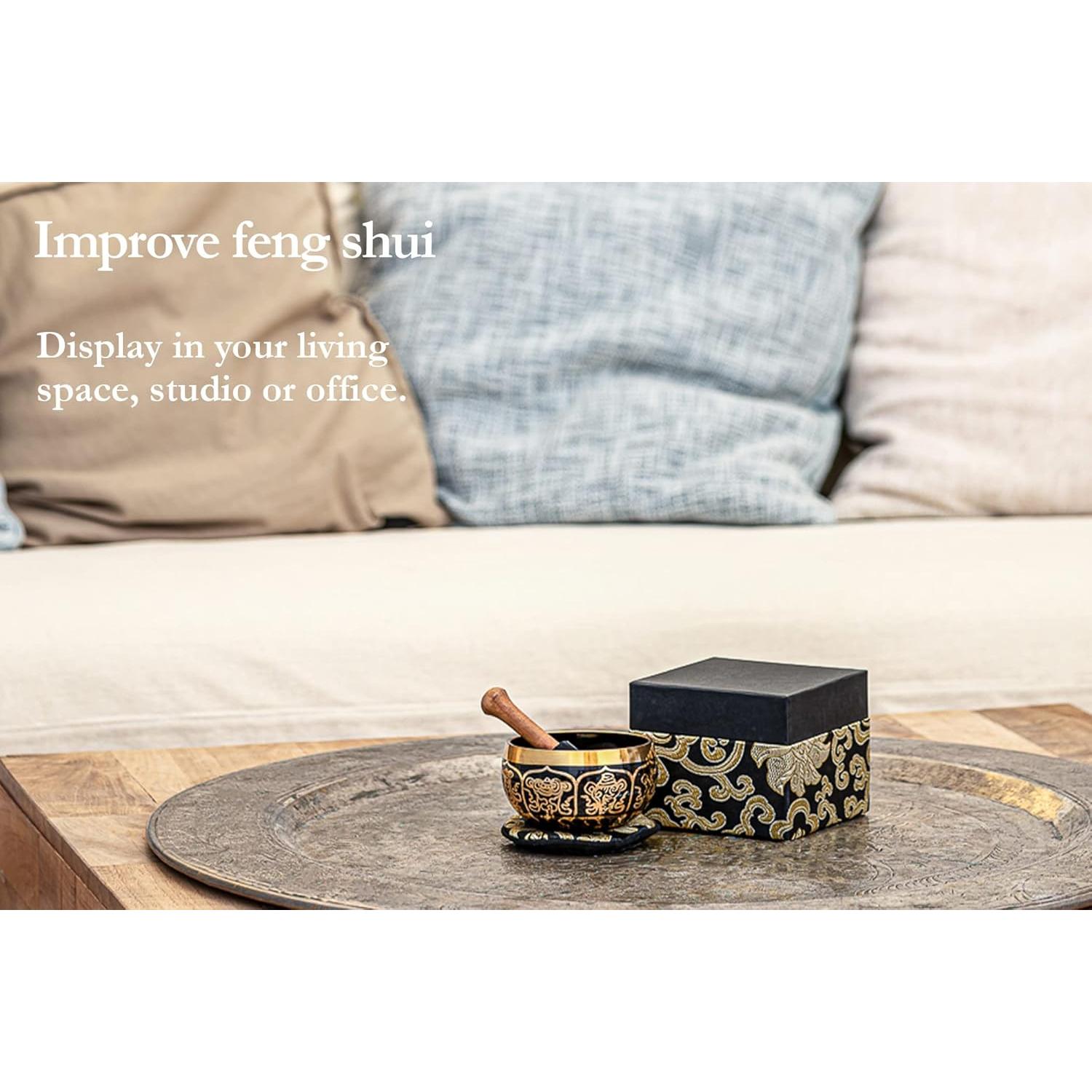 Tazón Cantante Ornamental Meinl 9.4 cm Negro con Accesorios