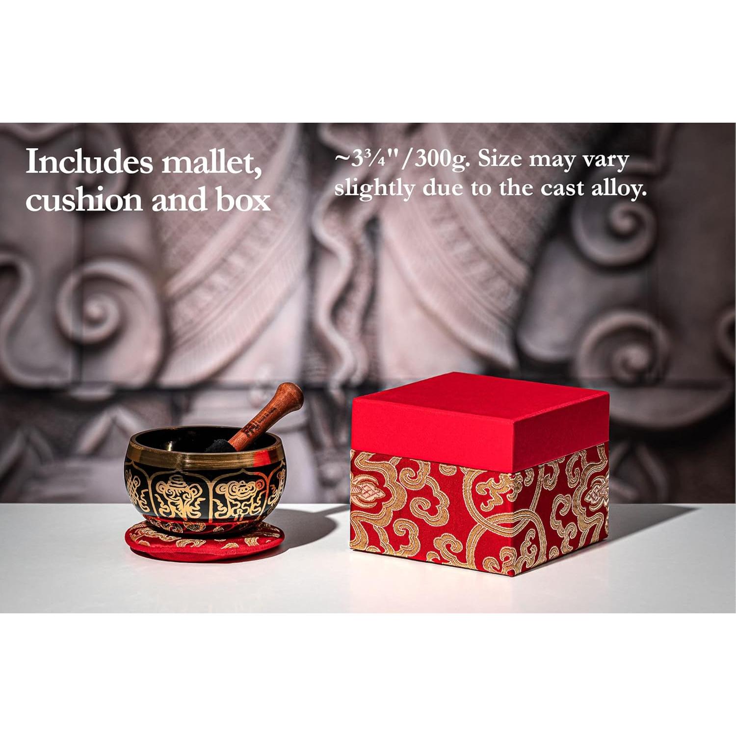 Tazón Cantante Ornamental Meinl 9.4 cm con Martillo y Cojín