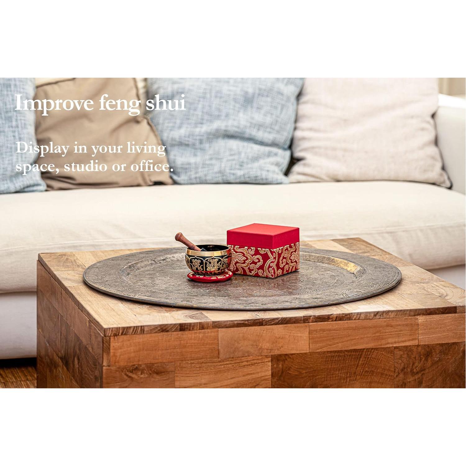 Tazón Cantante Ornamental Meinl 9.4 cm con Martillo y Cojín