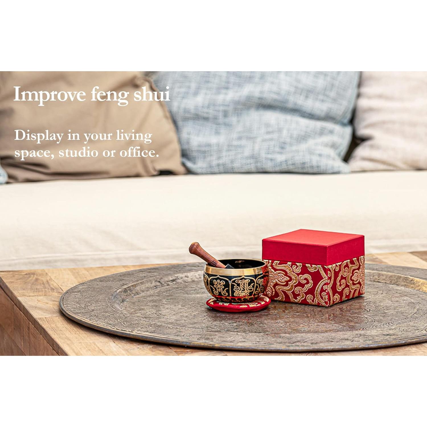 Tazón Cantante Ornamental Meinl 9.4 cm con Martillo y Cojín