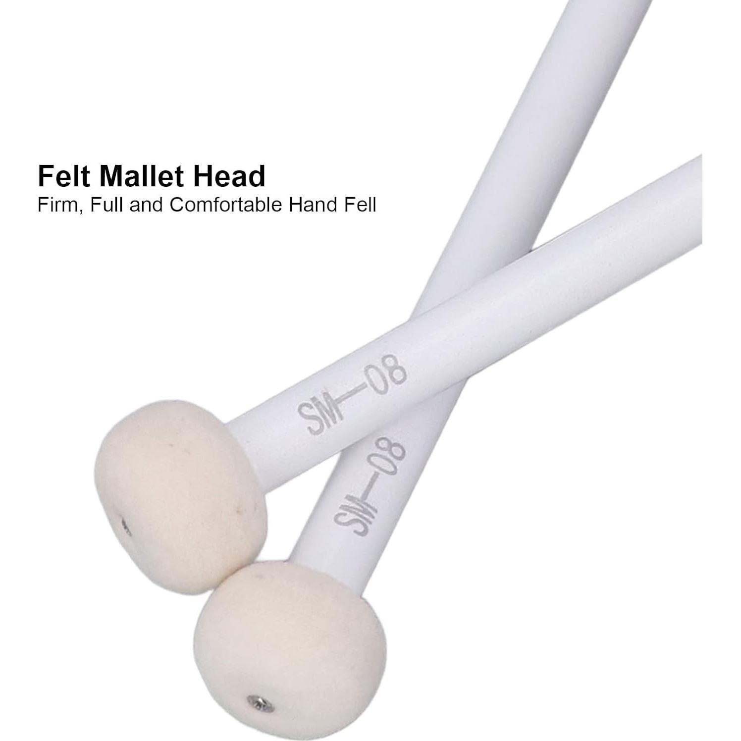 Mazos de tambor VBESTLIFE 2 piezas con mango de arce antideslizante