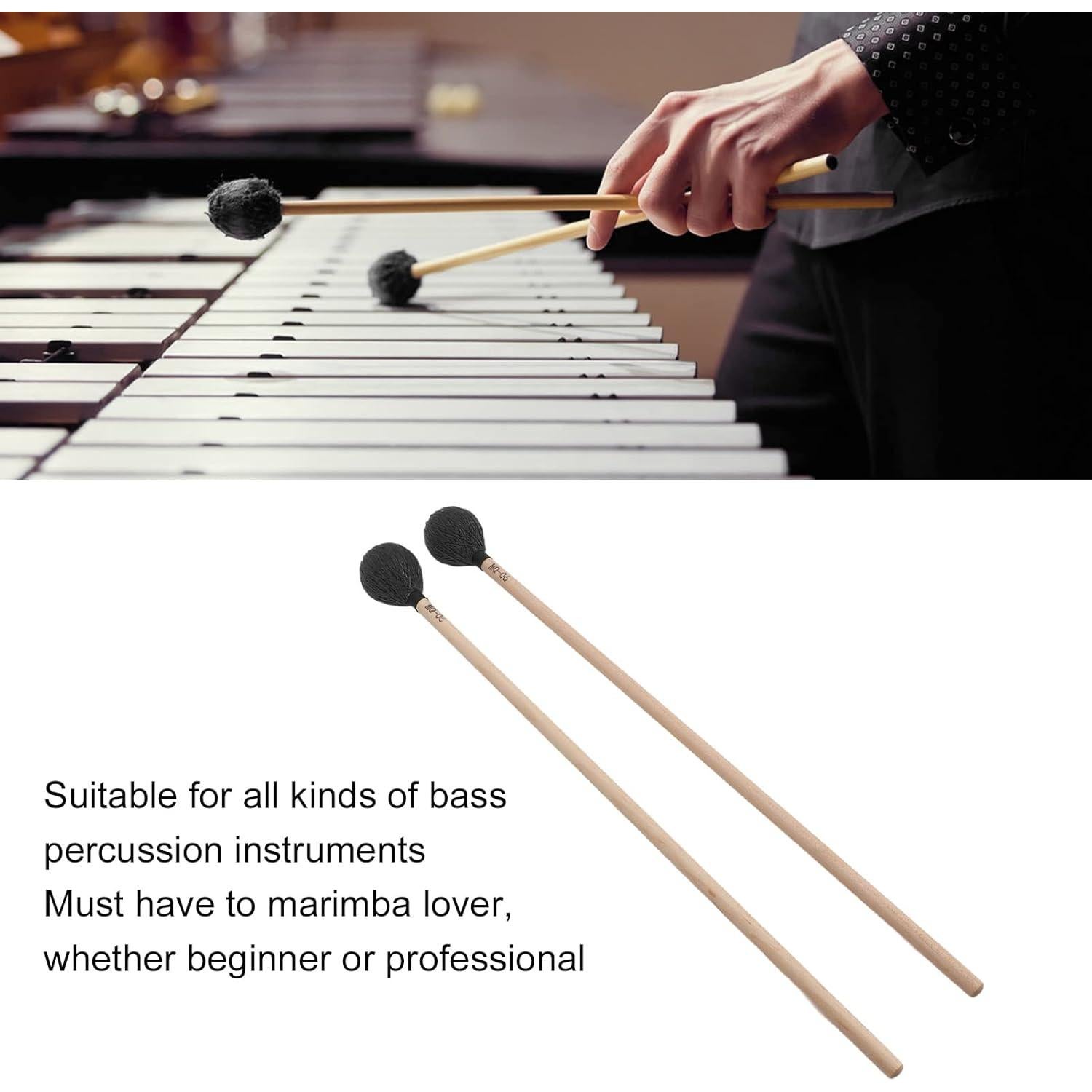 Mazos de Marimba Kadimendium con Mango de Arce - 2 Piezas