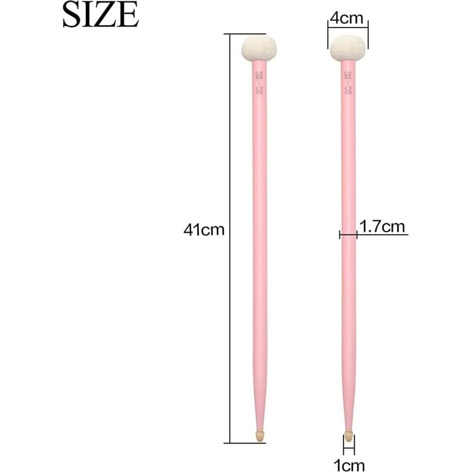 Baquetas de Tímpano Gigicloud de Arce con Cabeza de Fieltro