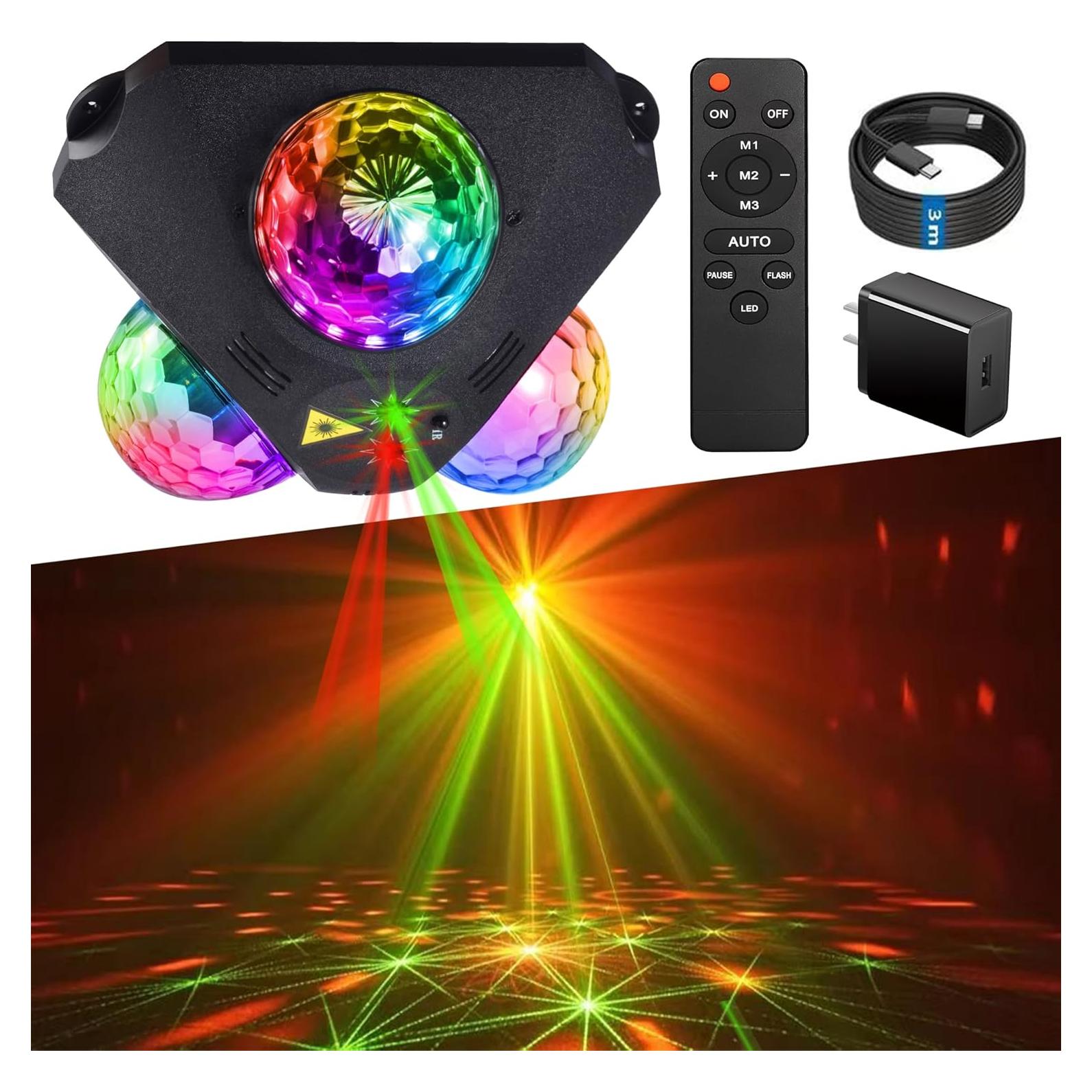 Luces de Fiesta DJ RGB 4 en 1 Shenzhen AL-005 19x19 cm