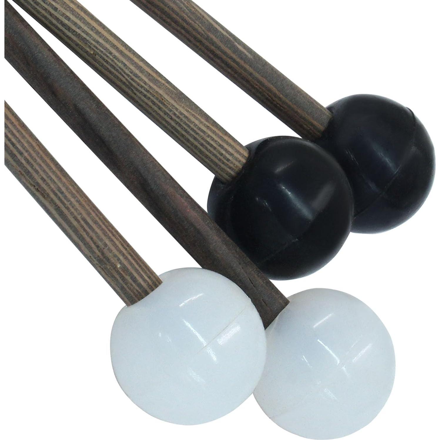 Mallets de Tambor de Lengua de Acero Piutouyar 4 Pcs 17.5 cm