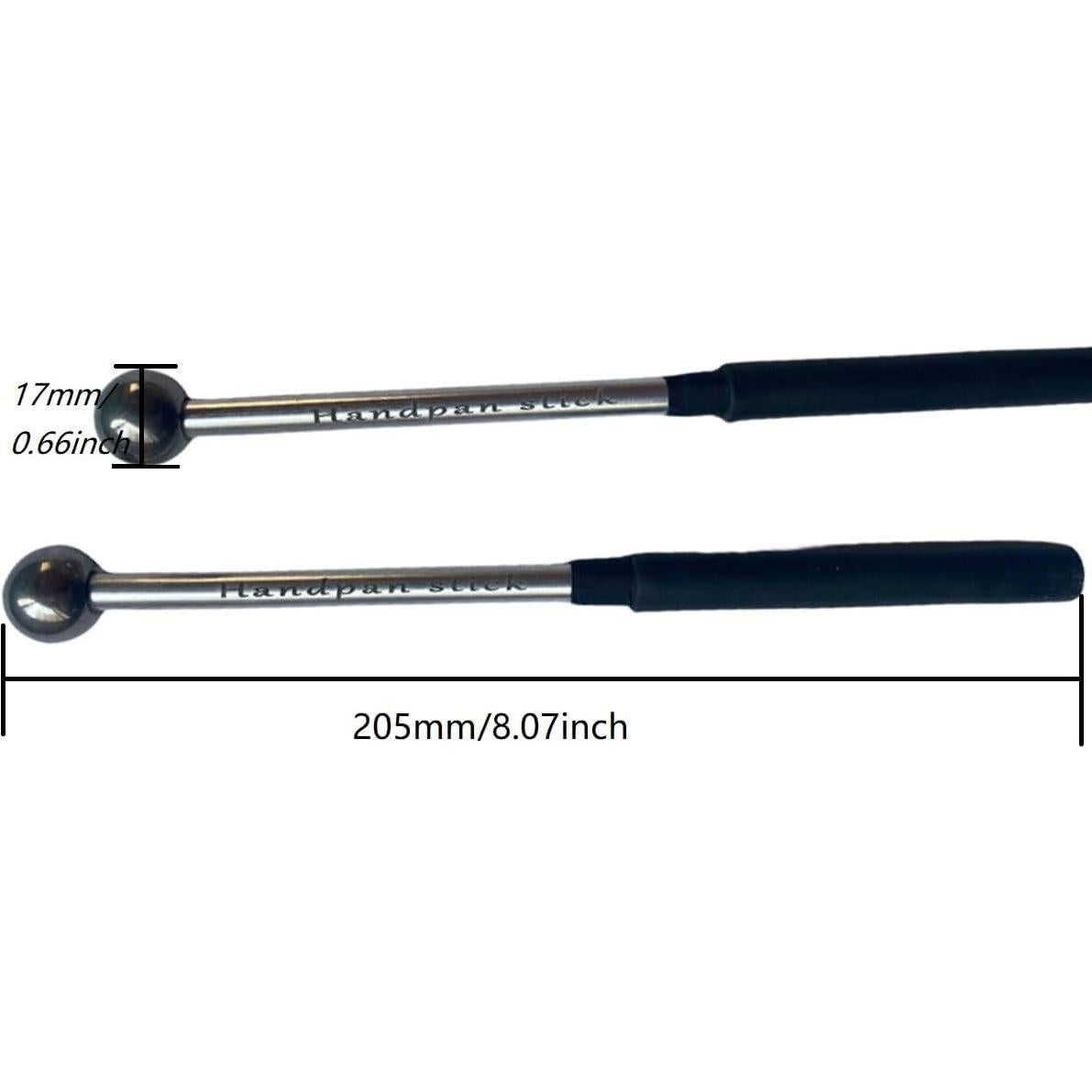 Par de Maquetas de Tambor de Lengua con Cabeza de Acero 22.1cm