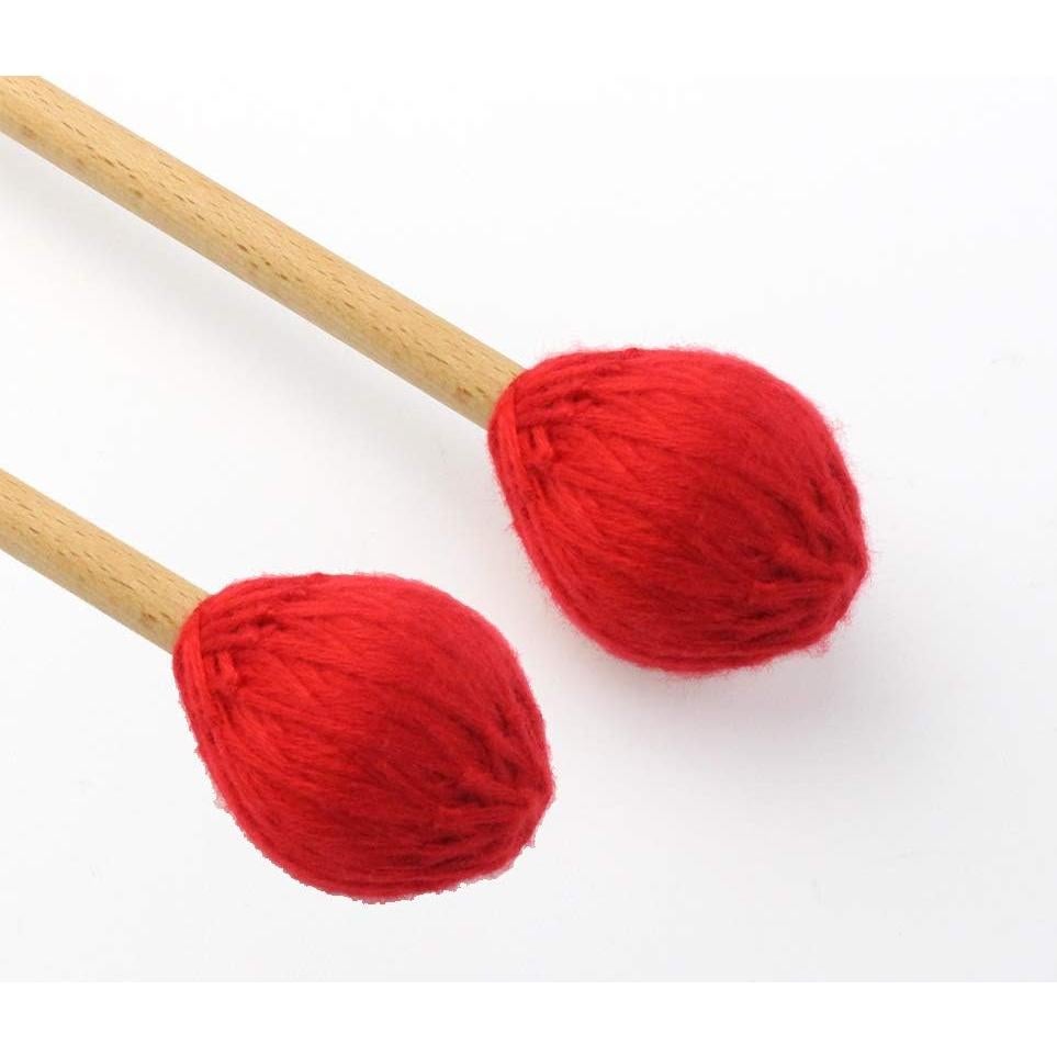 Mallets de Marimba Yolyoo de Hilo Duro Medio con Mango de Arce - Paquete de 2