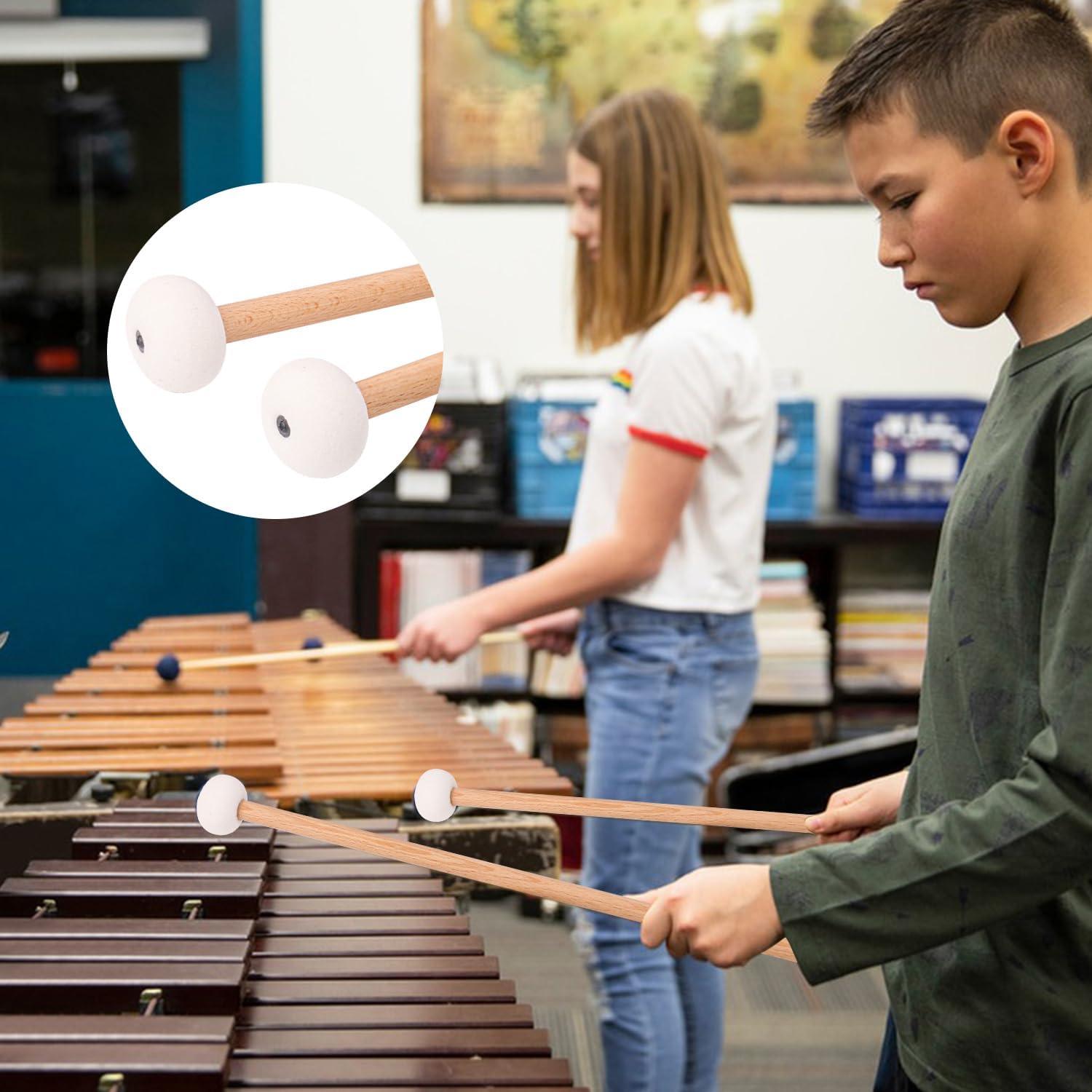 2 Pares de Mallets de Timpani Fieltro Suave - Percusión