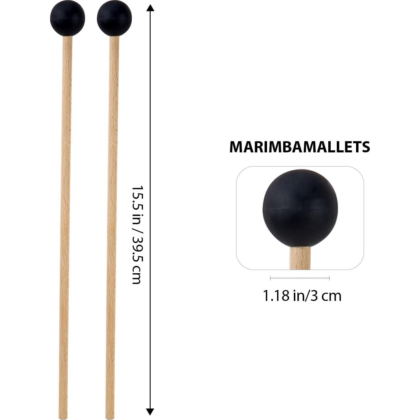 Mazos de Goma 38.1 cm Gdwsm-1 con Bolsa para Percusión