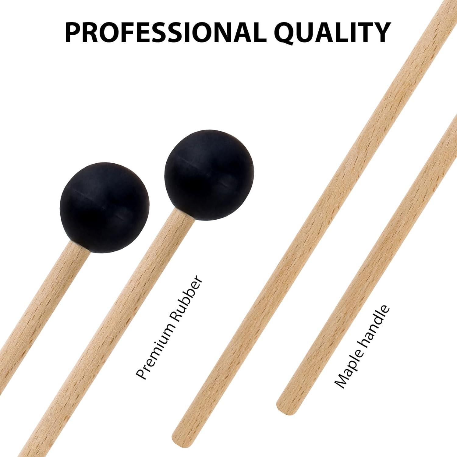 Mazos de Goma 38.1 cm Gdwsm-1 con Bolsa para Percusión