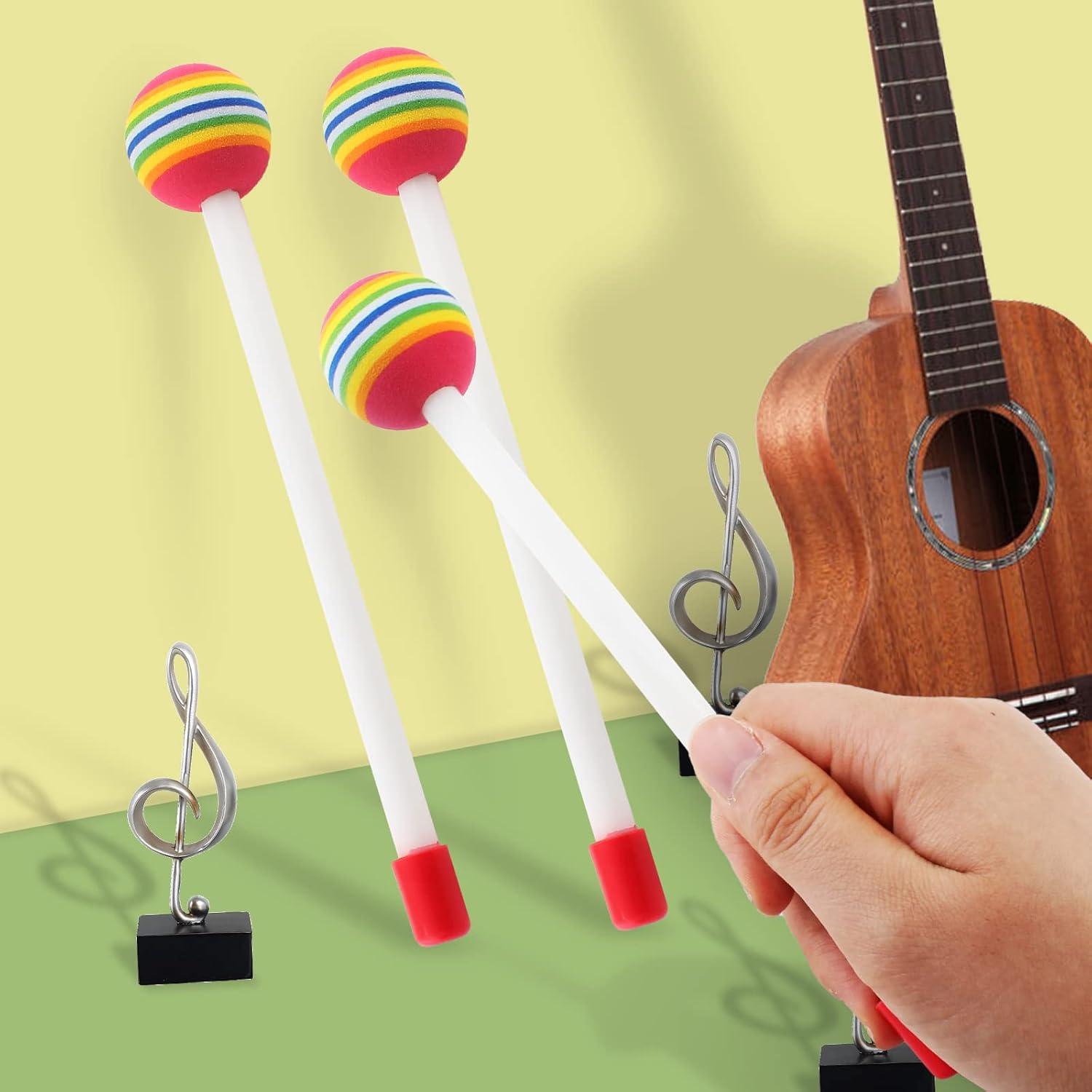 Martillo de Tambor Jiozermi 21 cm Fieltro Antideslizante - 2 Pcs