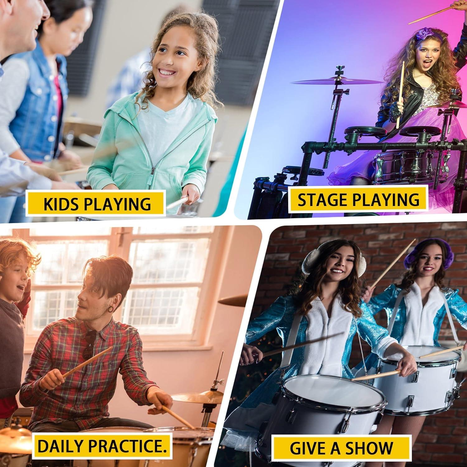 Baquetas 7A WOGOD de Madera de Arce - 2 Pares