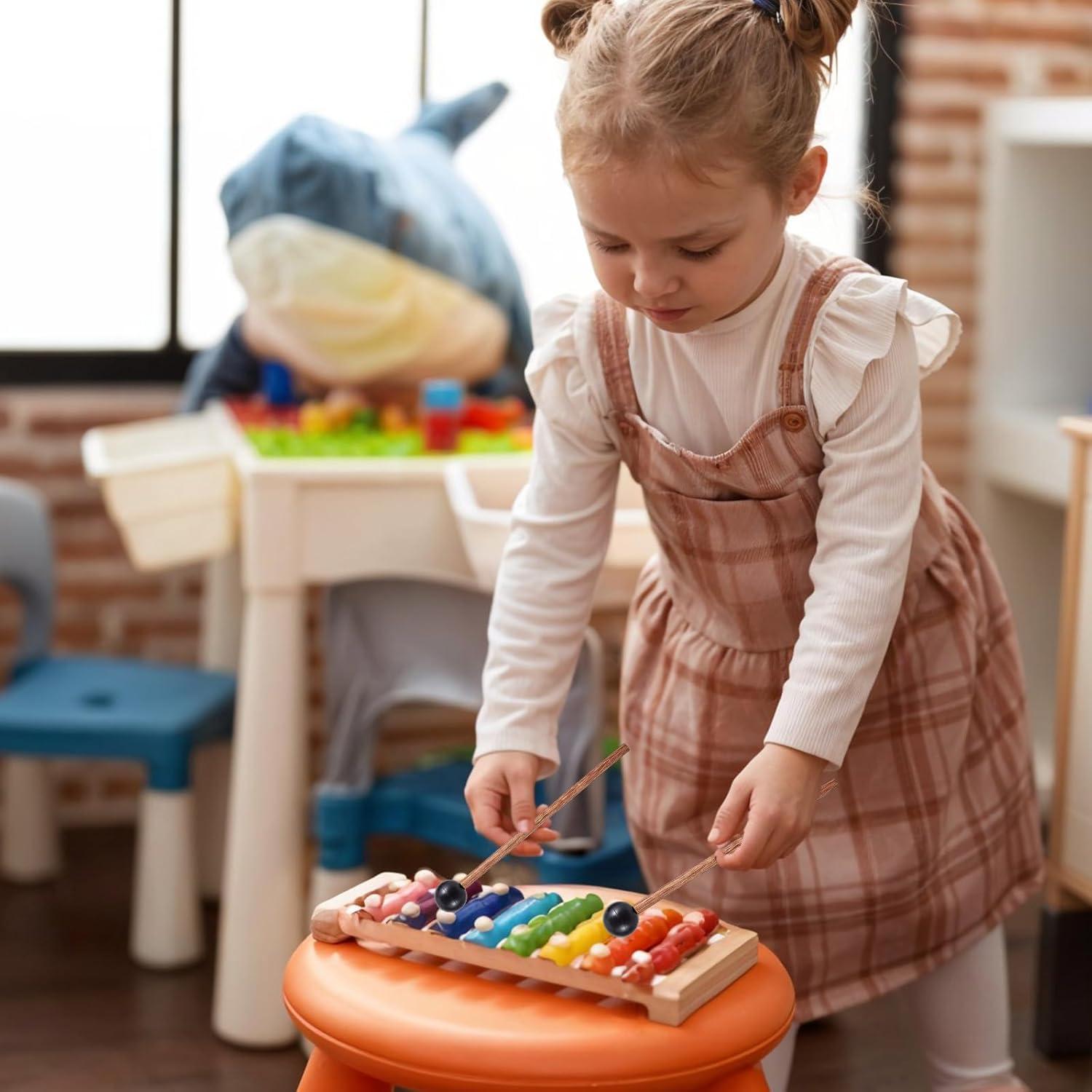 Mazas de Tambor de Goma Wengu&eacute; 15 cm - 2 Pares para Ni&ntilde;os