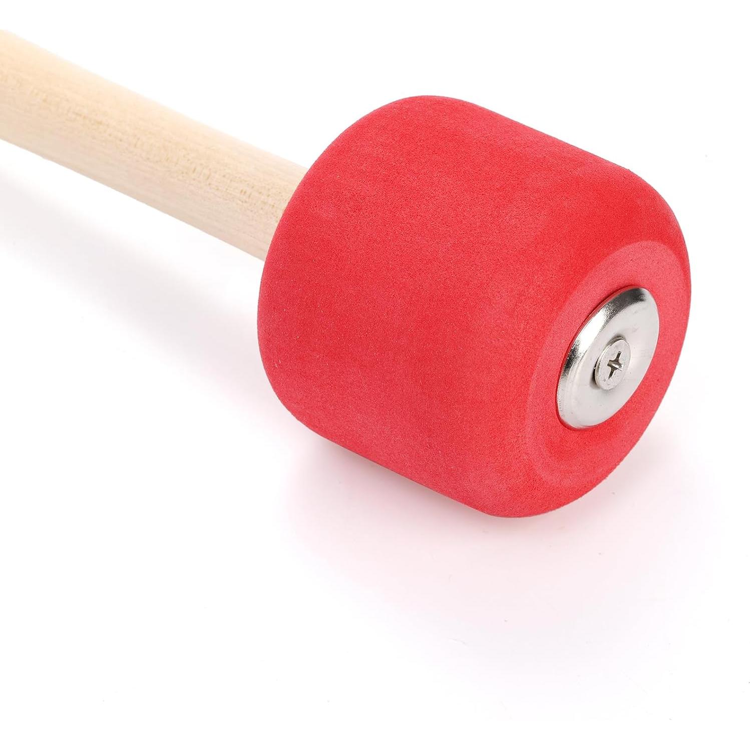 Paquete de 4 mazos de bombo Covzoe 33 cm goma suave