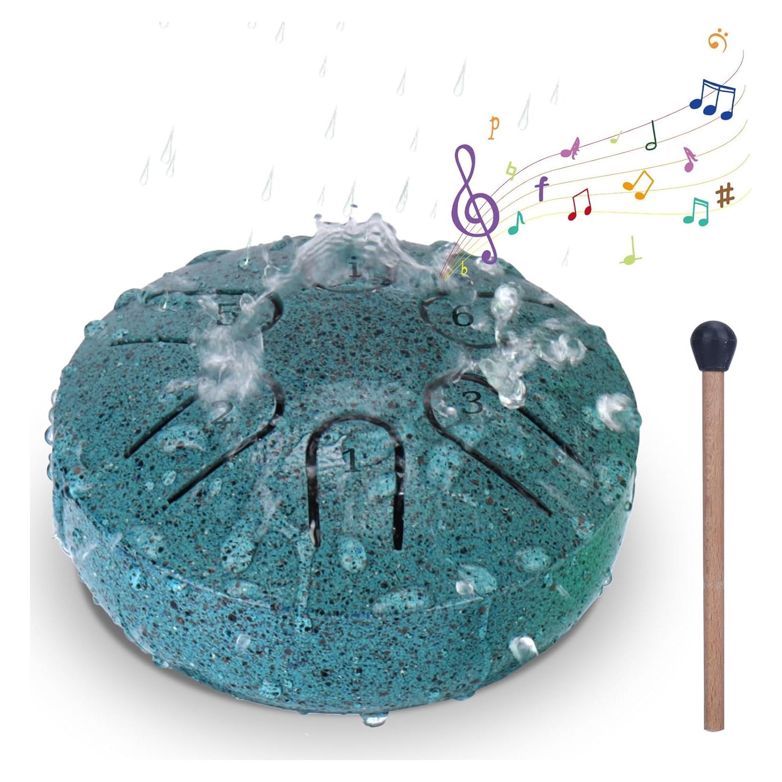 Tambor de Lluvia BABORUI 7.62 cm Acero para Jardín Exterior