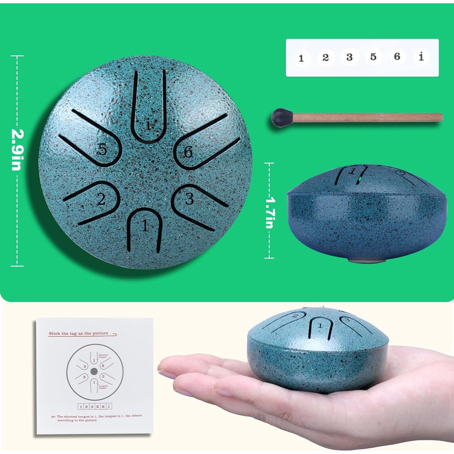 Tambor de Lluvia BABORUI 7.62 cm Acero para Jardín Exterior