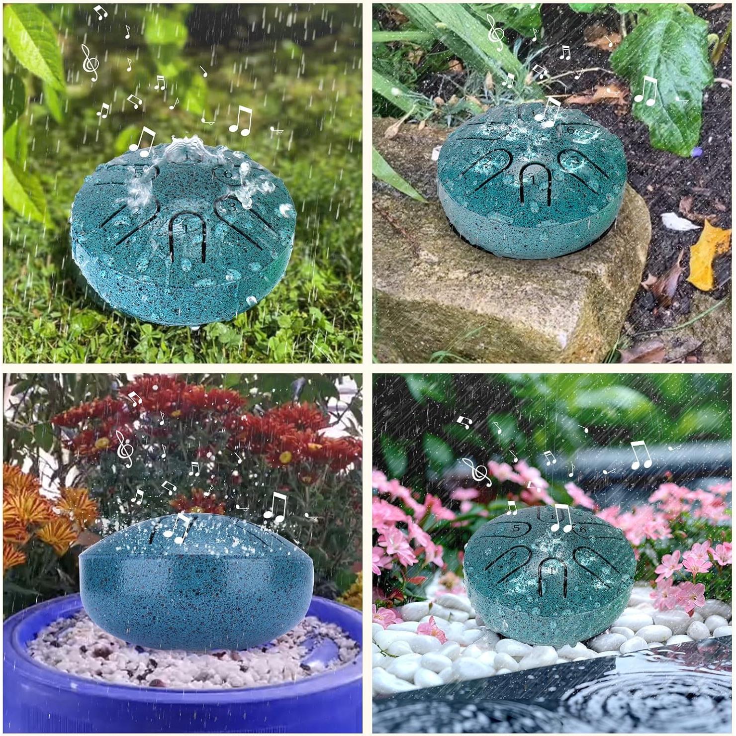 Tambor de Lluvia BABORUI 7.62 cm Acero para Jardín Exterior