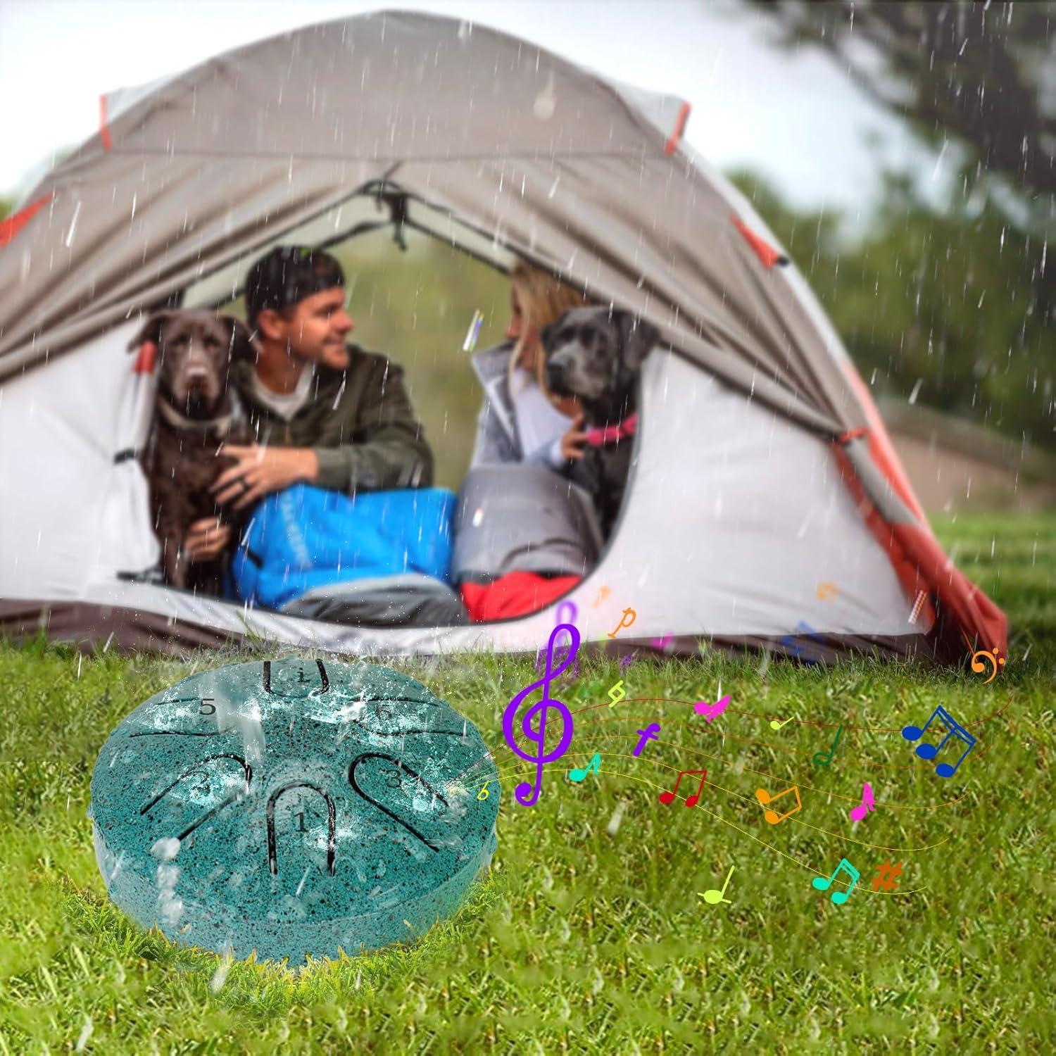 Tambor de Lluvia BABORUI 7.62 cm Acero para Jardín Exterior