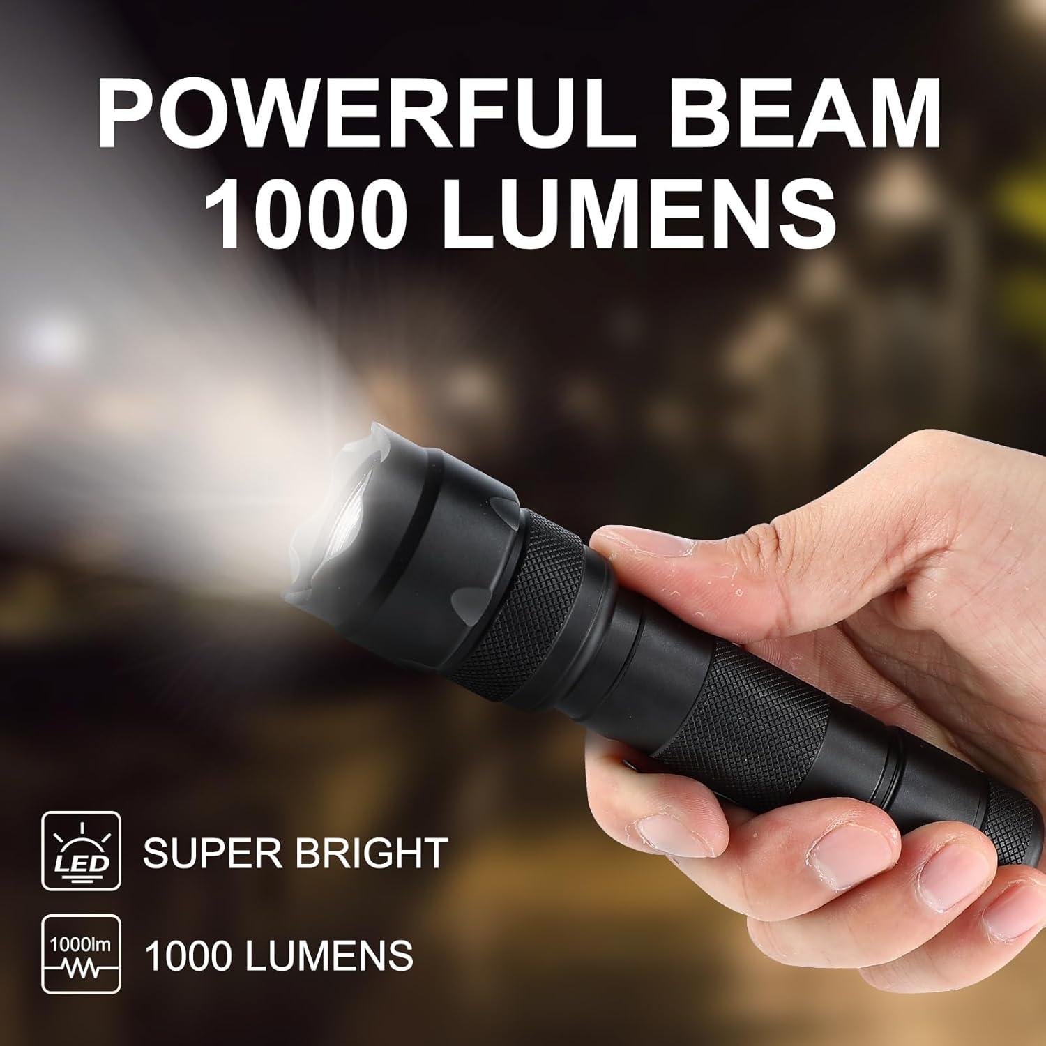 Linterna Táctica LED ULTRAFIRE WF-502B 1000 Lúmenes 5 Modos