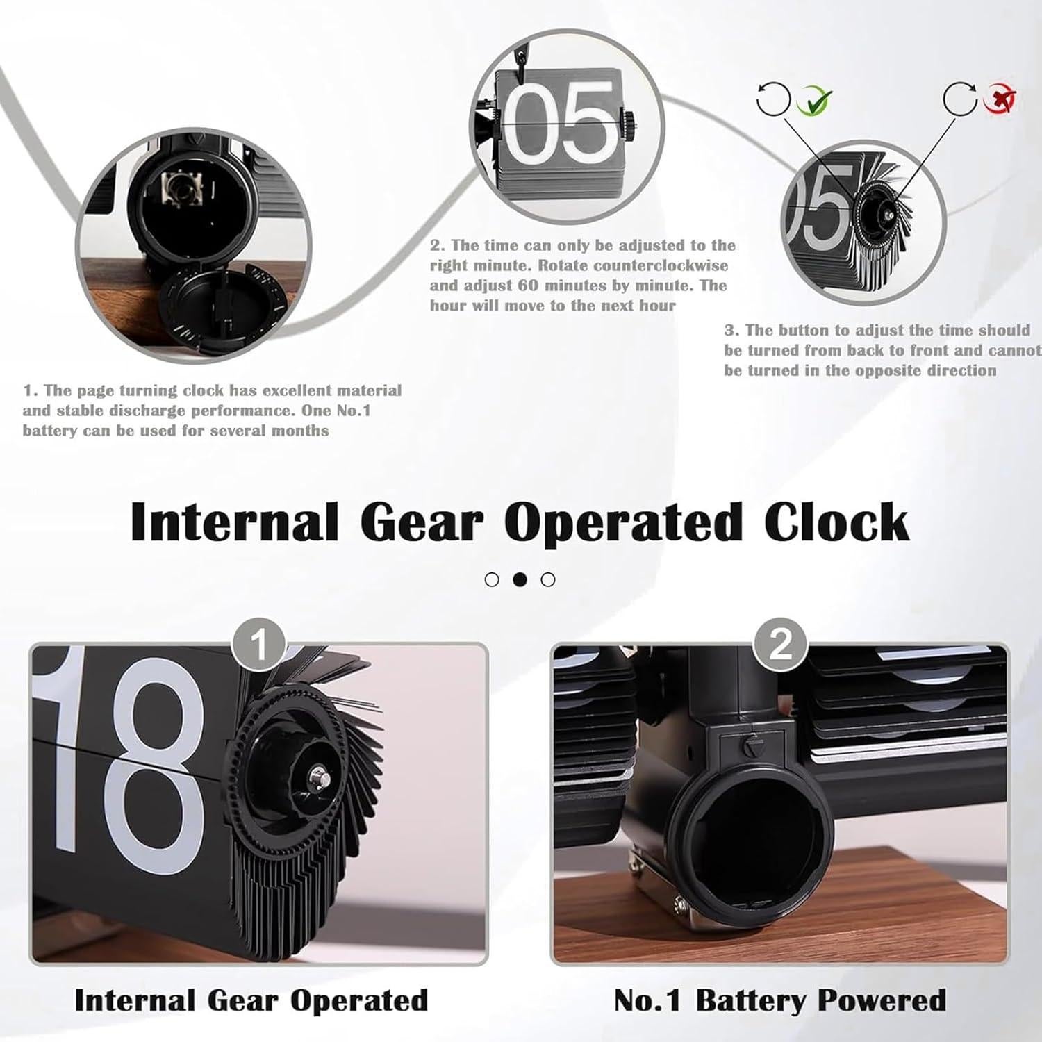 Reloj de Mesa Retro Phencaser con Pantalla Digital 20.3x15.2cm