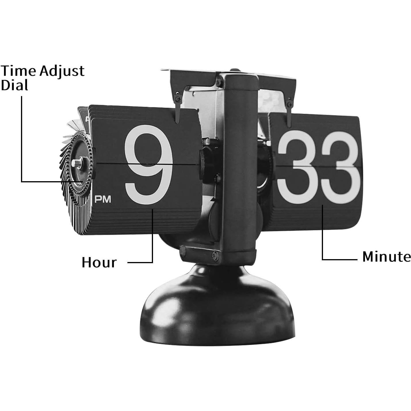 Reloj de Mesa Retro Phencaser con Pantalla Digital 20.3x15.2cm