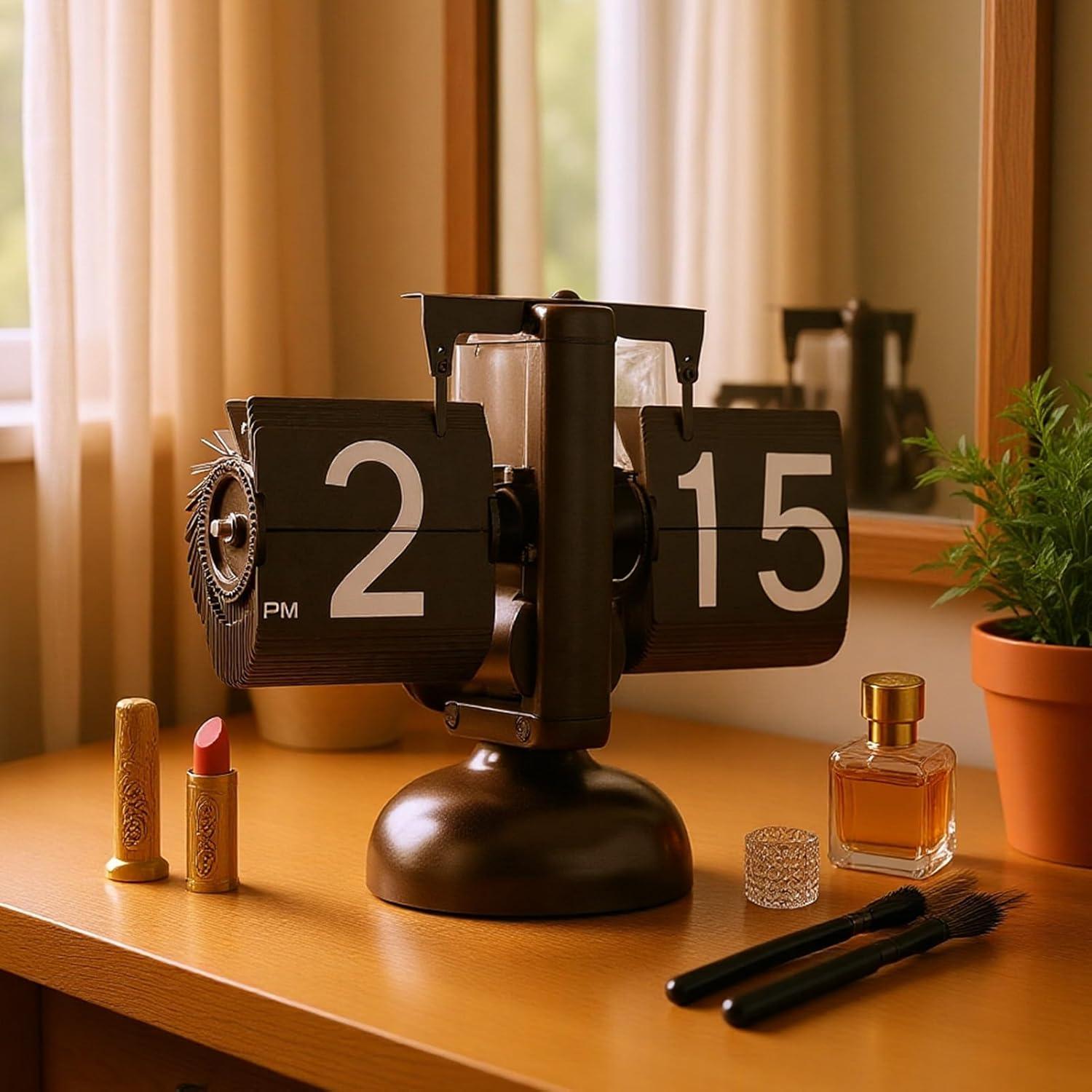 Reloj de Mesa Retro Phencaser con Pantalla Digital 20.3x15.2cm