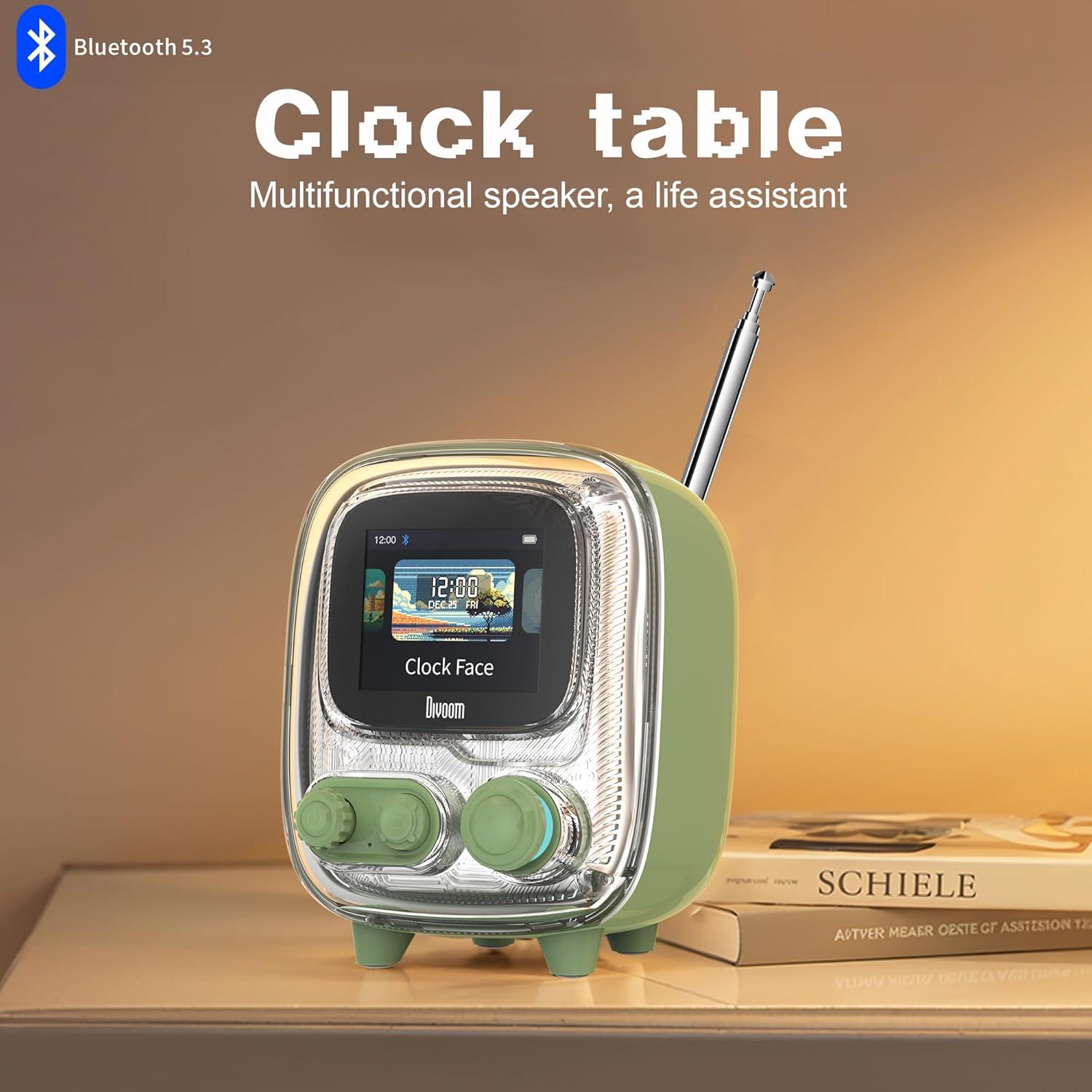 Divoom Pixoo-64 Pantalla LED 10.3" + Tiivoo-2 Altavoz Bluetooth Verde