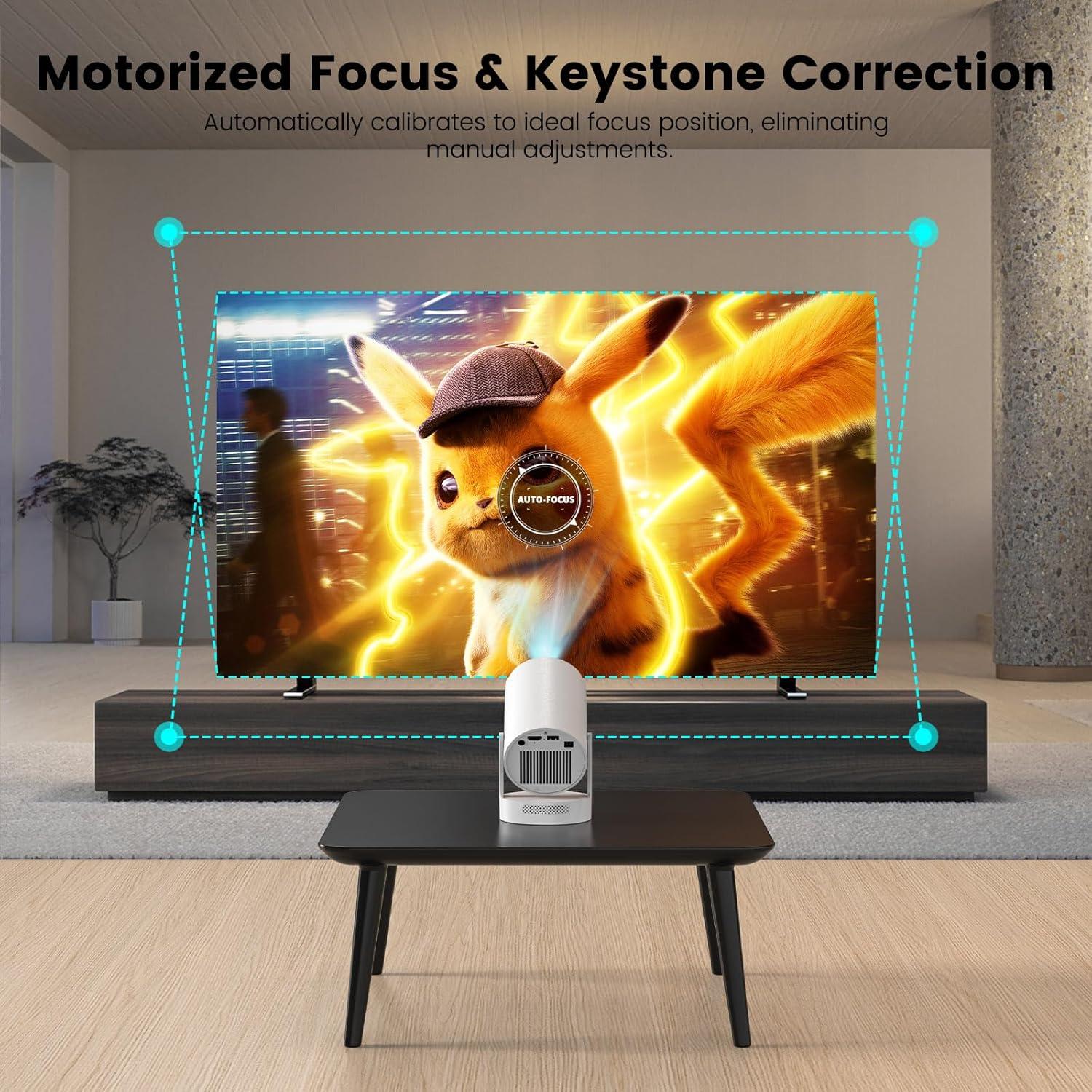 Proyector Mini Portátil SKUOU HY300 PLUS 4K Bluetooth 5.4
