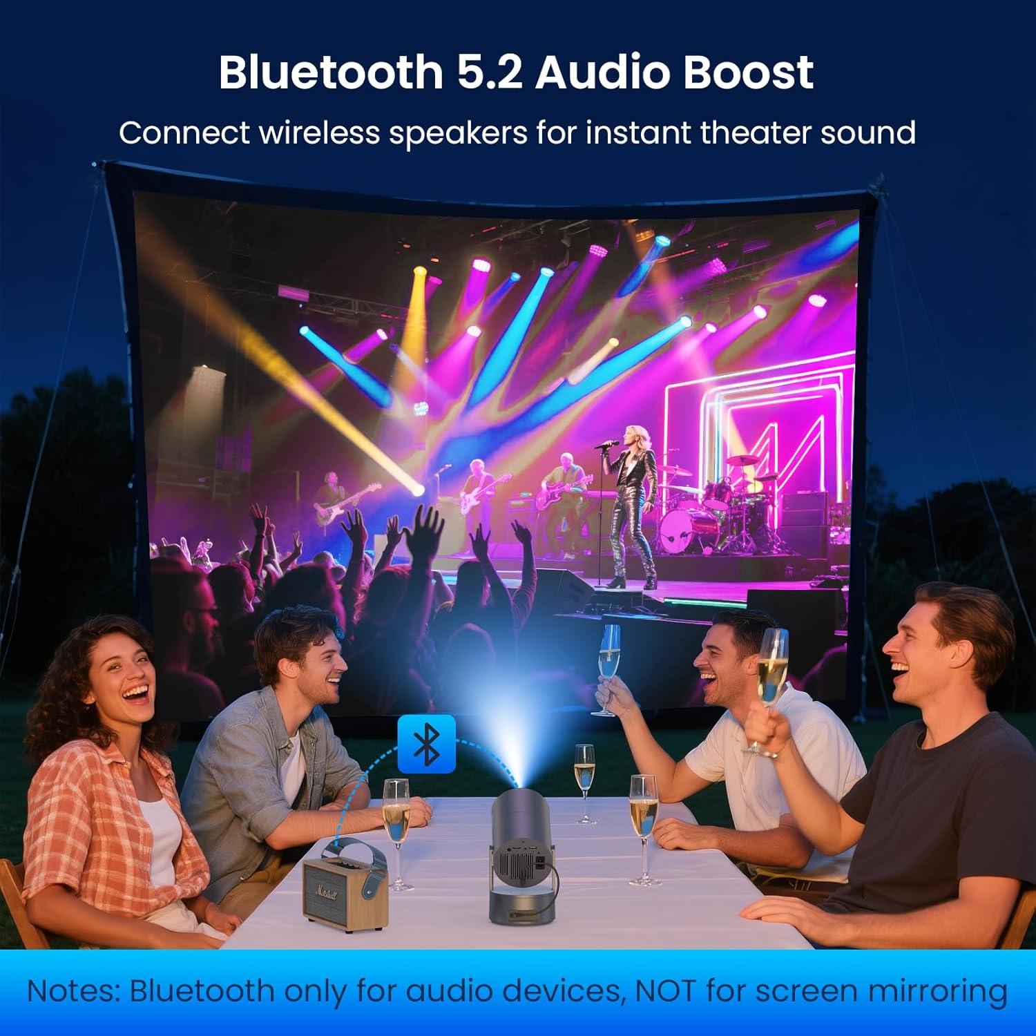 Proyector Mini Portátil WISHOLY X5 1080P WiFi Bluetooth Batería