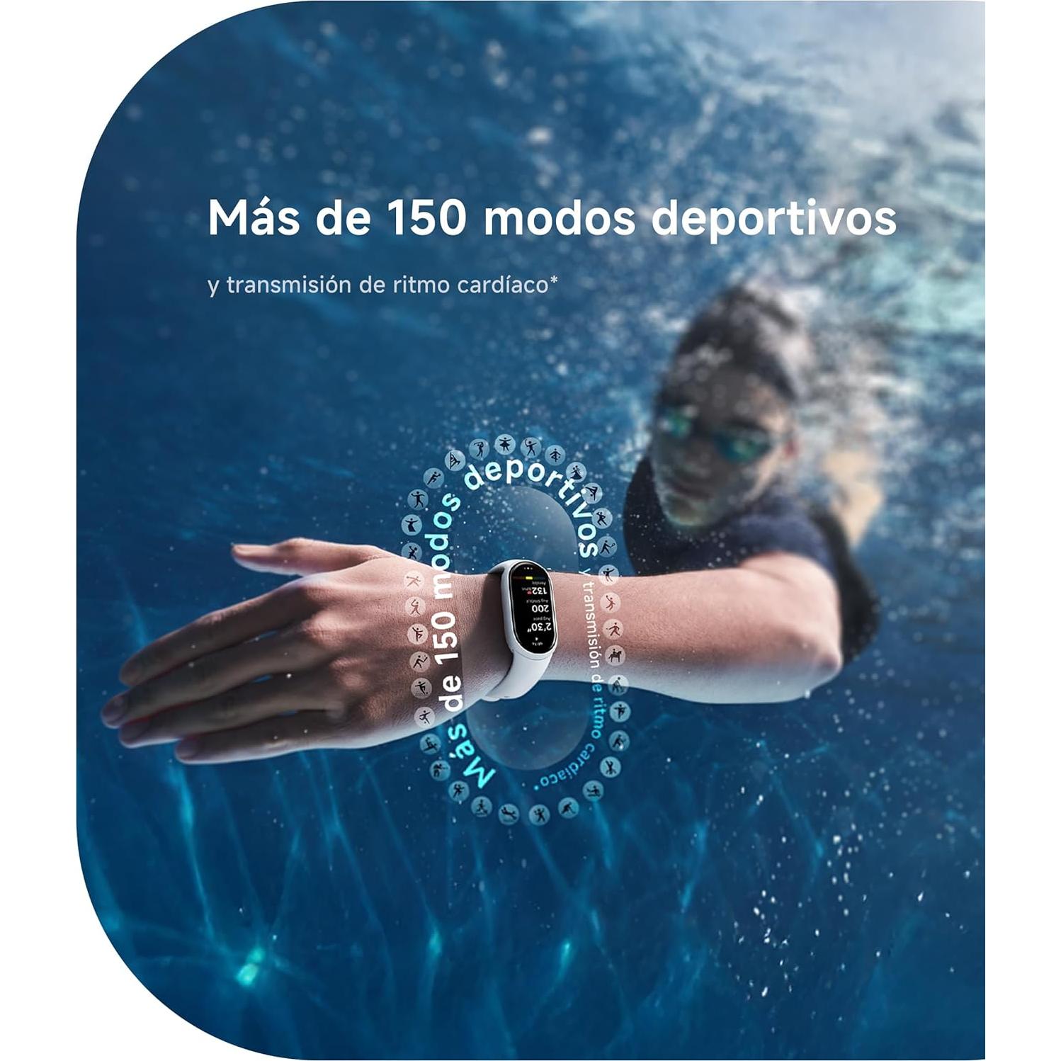 Xiaomi Mi Smart Band 10 - Pantalla AMOLED 4.37 cm, 21 Días Batería