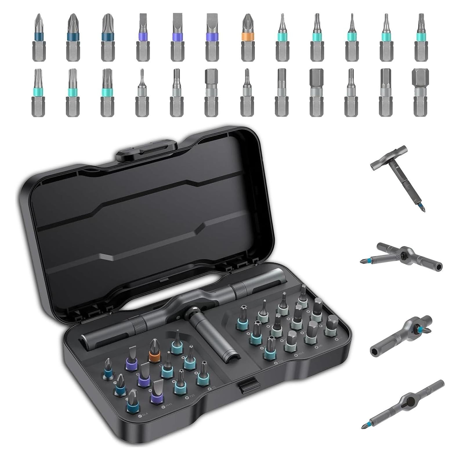 Juego de Destornilladores Magnéticos 24 en 1 JUSTHERE - Precisión y Ergonomía