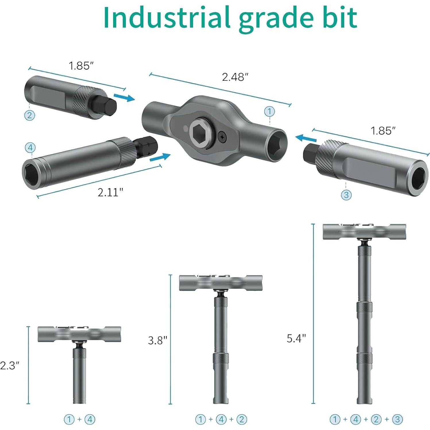 Juego de Destornilladores Magnéticos 24 en 1 JUSTHERE - Precisión y Ergonomía