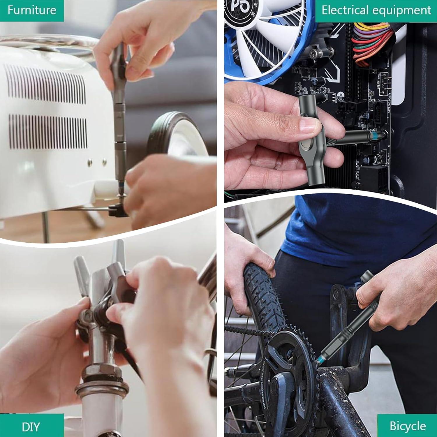 Juego de Destornilladores Magnéticos 24 en 1 JUSTHERE - Precisión y Ergonomía