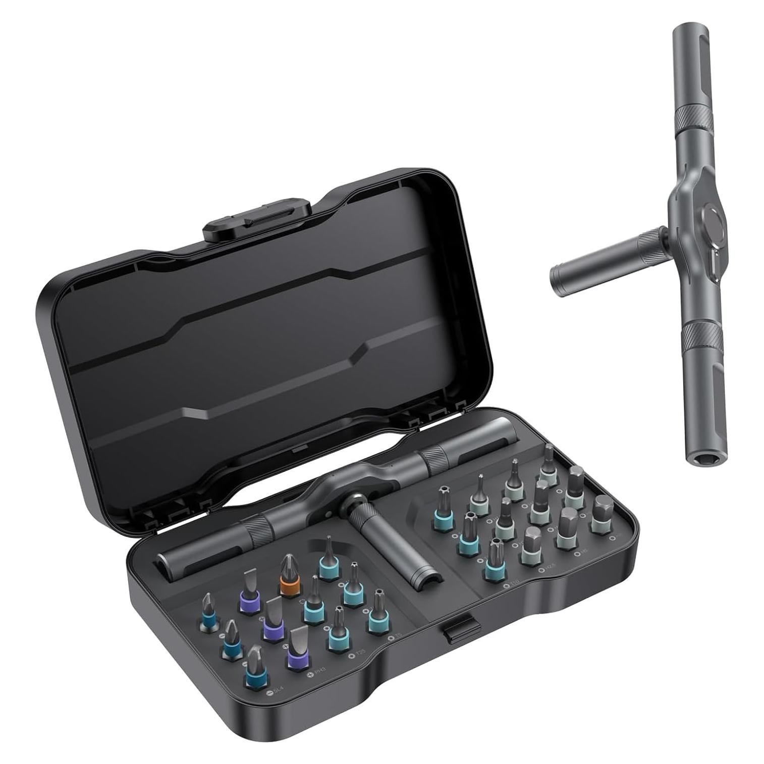 Juego de Destornilladores Magnéticos 24 en 1 Asnish DIY