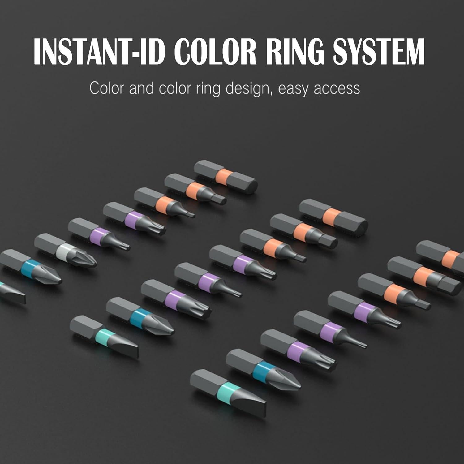 Juego de Destornilladores Magnéticos 24 en 1 Asnish DIY