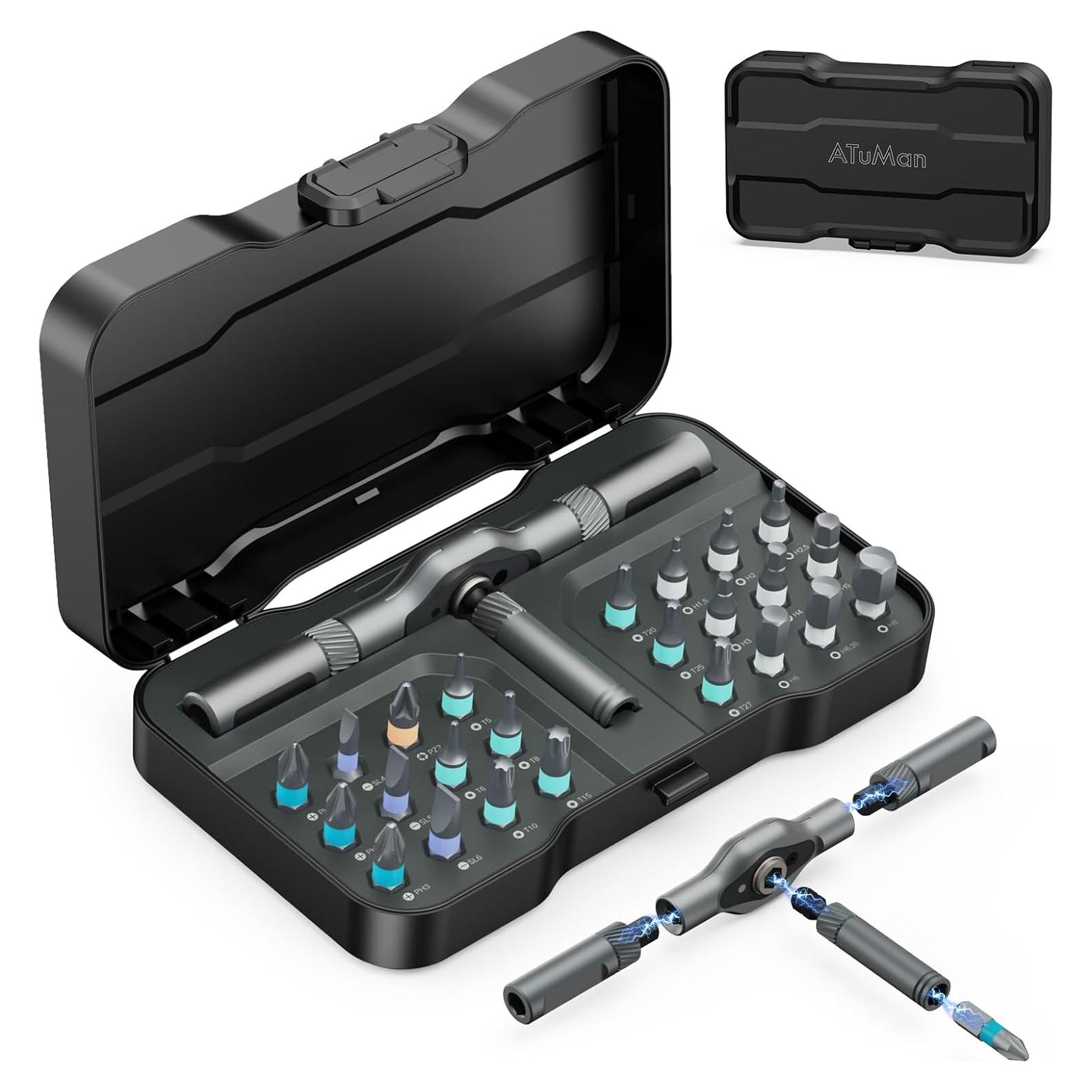 Juego de Destornilladores de Carraca 24 en 1 Ankilo con Estuche