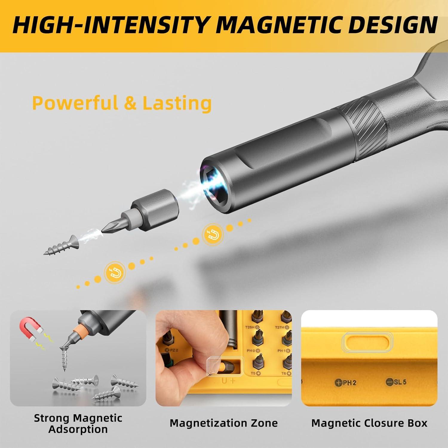 Juego de Destornilladores Magnéticos 42 en 1 Duratl con Carraca