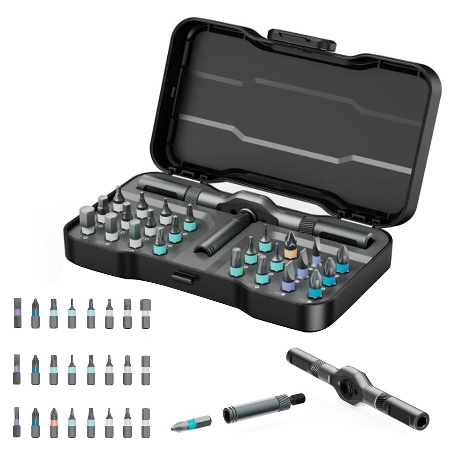 Juego de Destornilladores Magnéticos 24 en 1 TOTITOM - Portátil