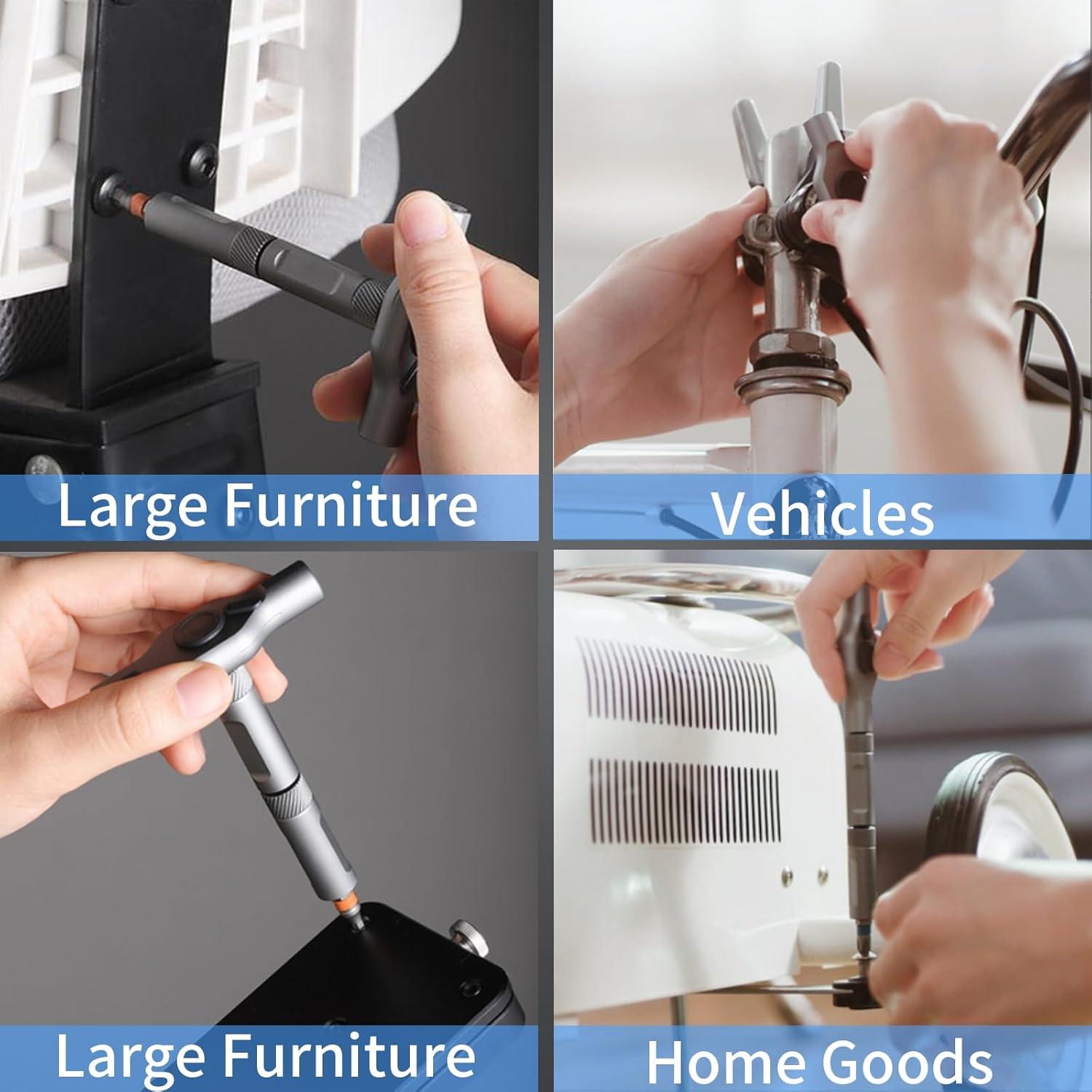 Juego de Destornilladores Magnéticos 24 en 1 TOTITOM - Portátil