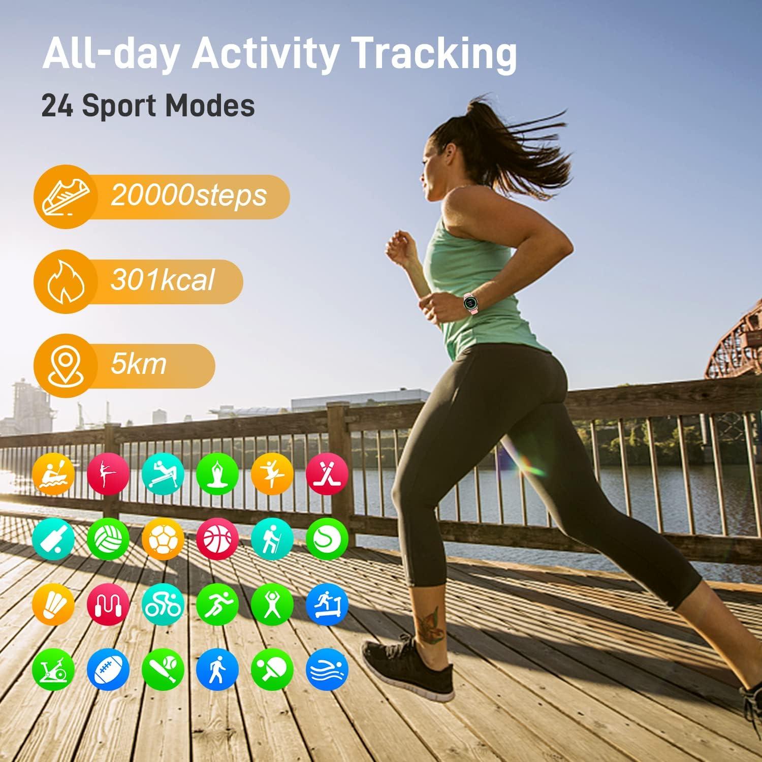 Reloj Inteligente Fitness S37 Rosa - Llamadas, Monitor Cardíaco