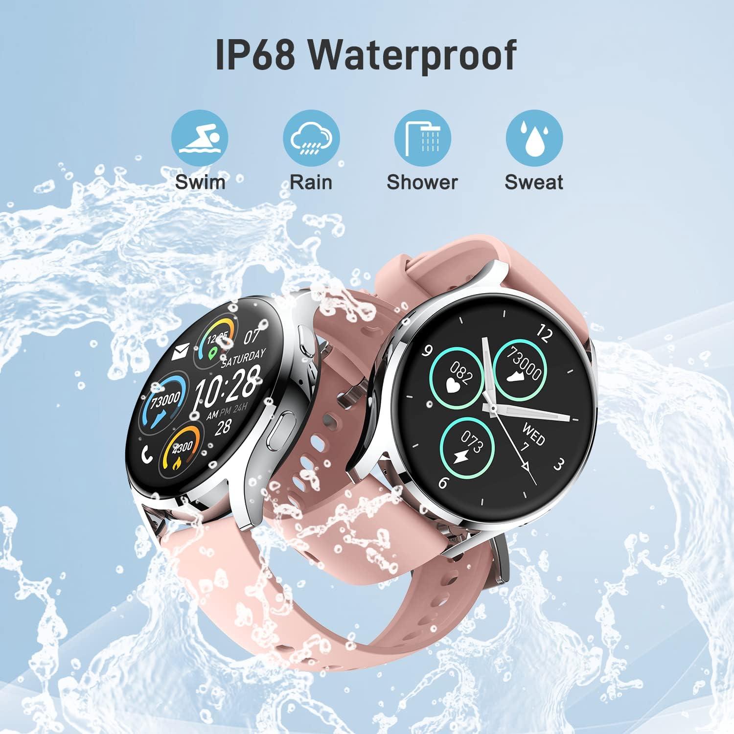 Reloj Inteligente Fitness S37 Rosa - Llamadas, Monitor Cardíaco