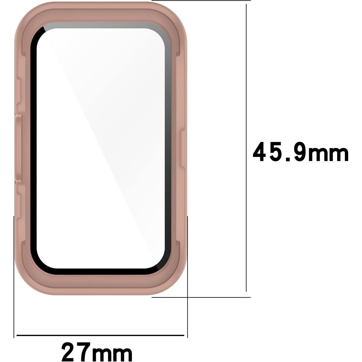 Funda Protectora FitTurn para Huawei Band 10/10 NFC/9/9NFC/8/8NFC - Cristal Templado HD