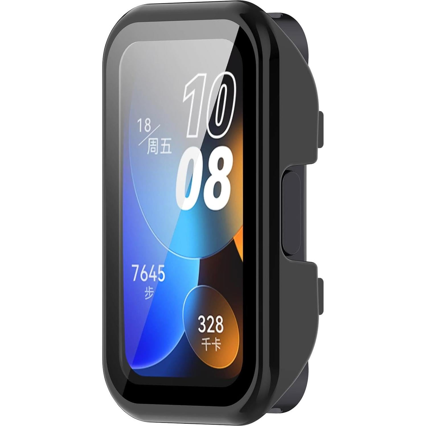 Funda Protectora FitTurn para Huawei Band 10/10 NFC/9/9NFC/8/8NFC - Cristal Templado HD
