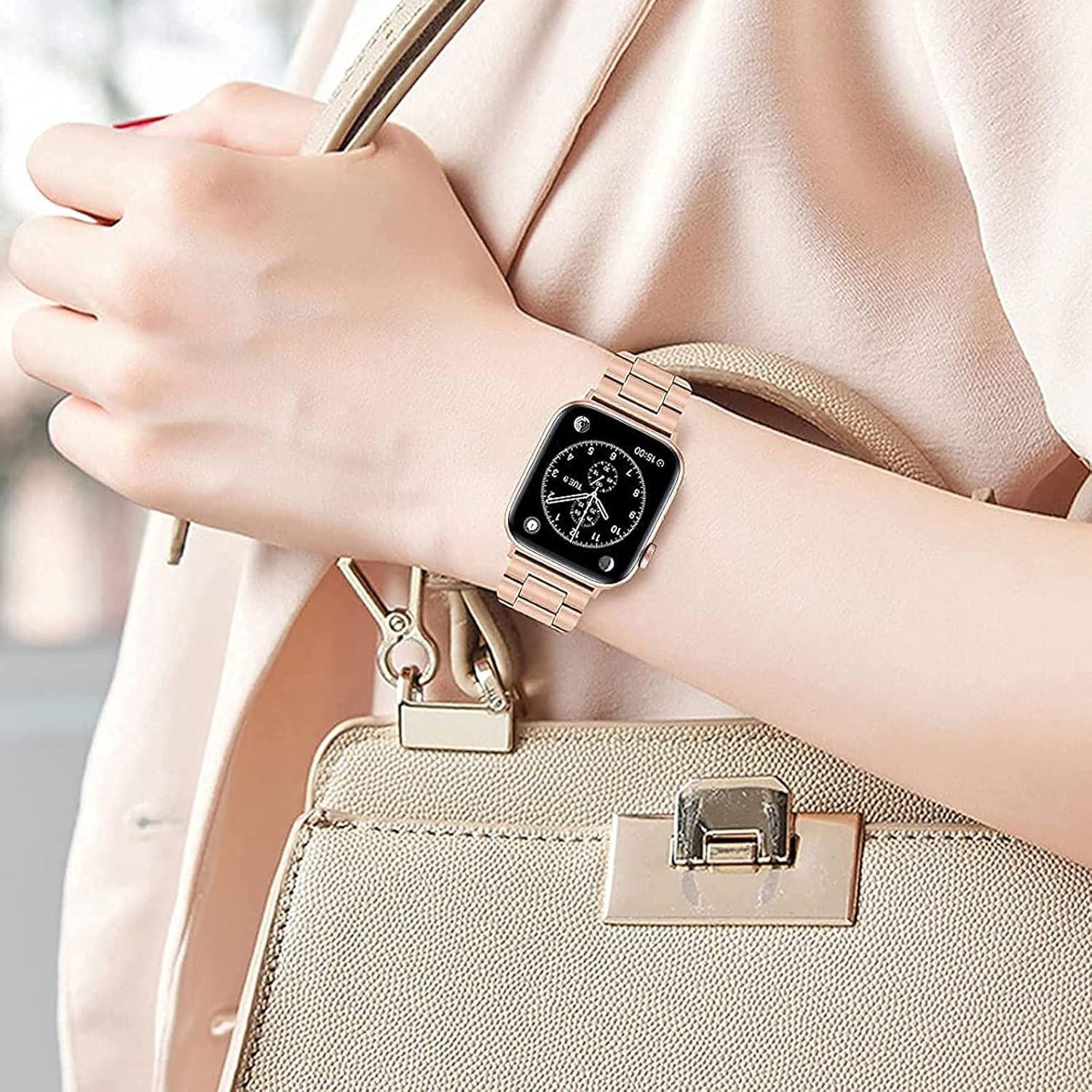 Correa de Acero Inoxidable para HUAWEI Band 10/9/8 - Oro Rosa